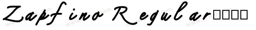 Zapfino Regular字体转换